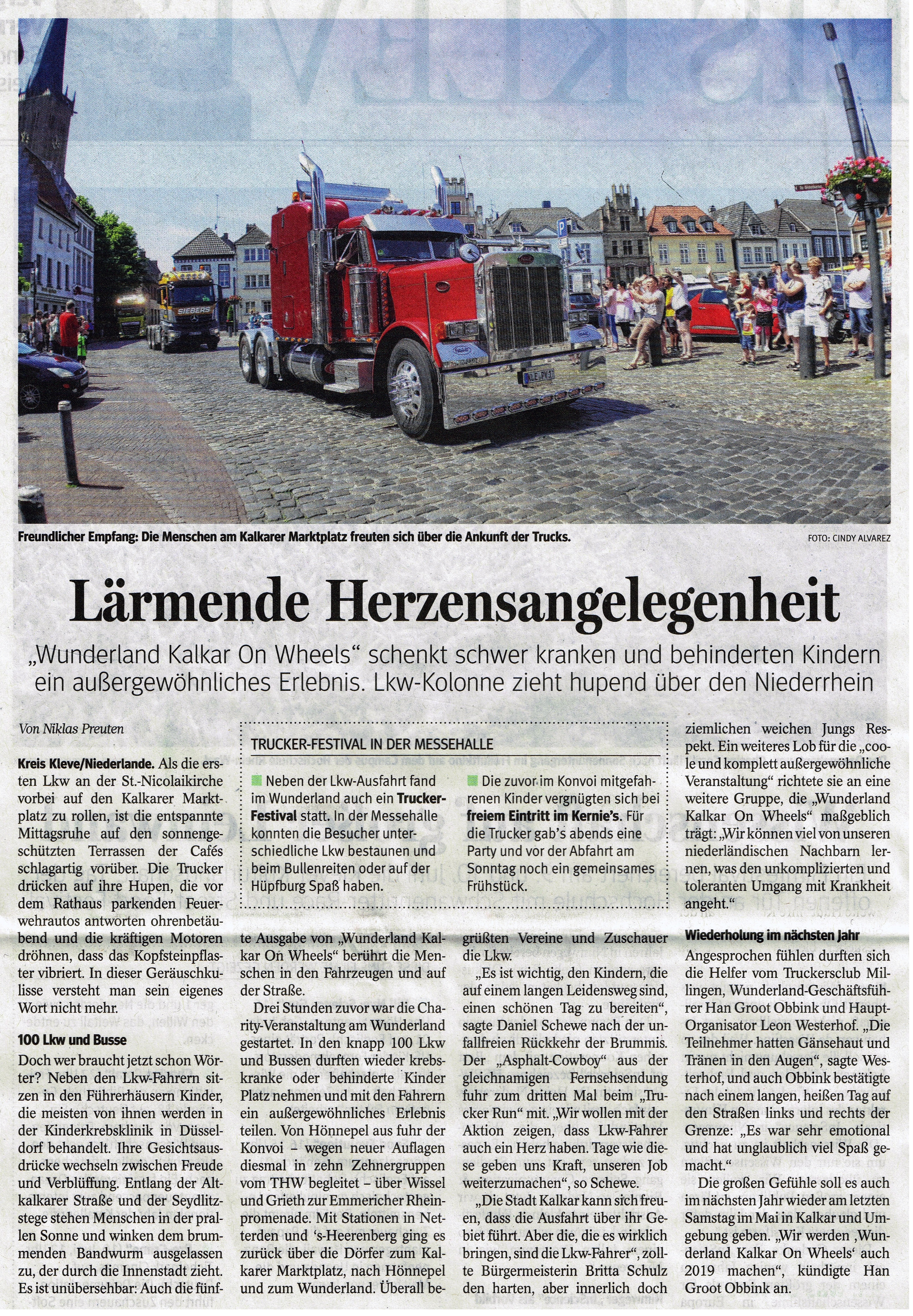 Read more about the article Lärmende Herzensangelegenheit | NRZ 28.05.2018